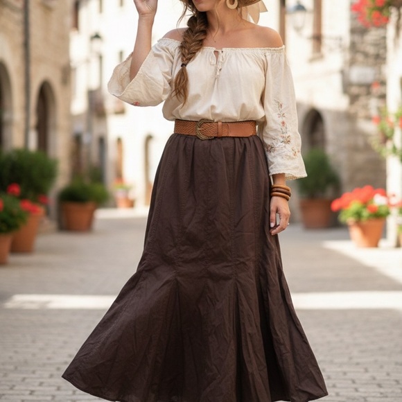 George Dresses & Skirts - George Brown Boho Skirt Size 12